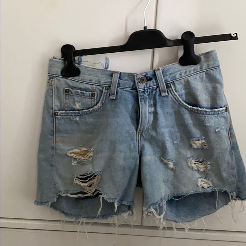 Distressed shorts